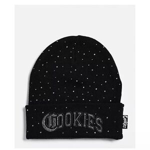 Cookies Rhinestone Black Beanie Unixes